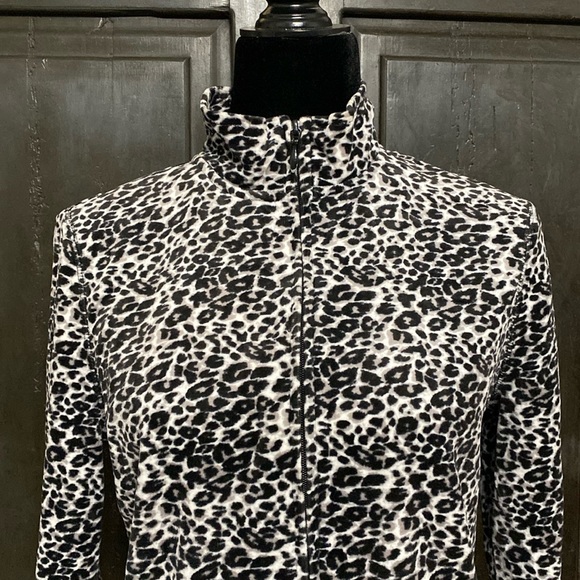 Kim Rogers’ animal print gray blk velvet jacket - Size PS - Picture 4 of 11